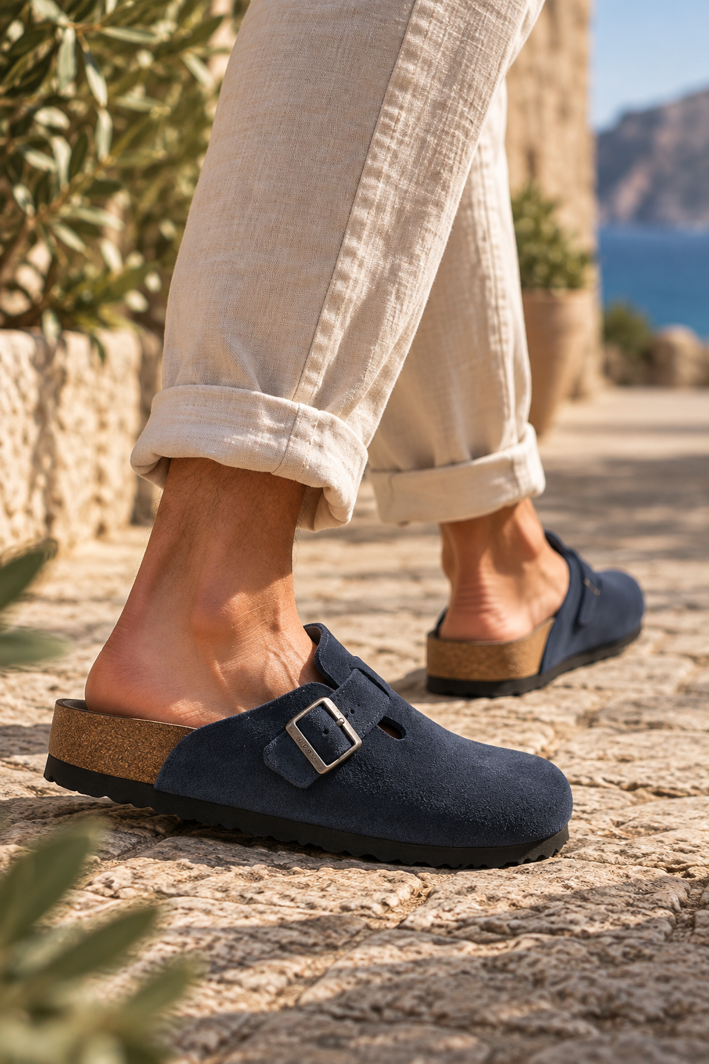 Boston SFB Navy Suede - Regular