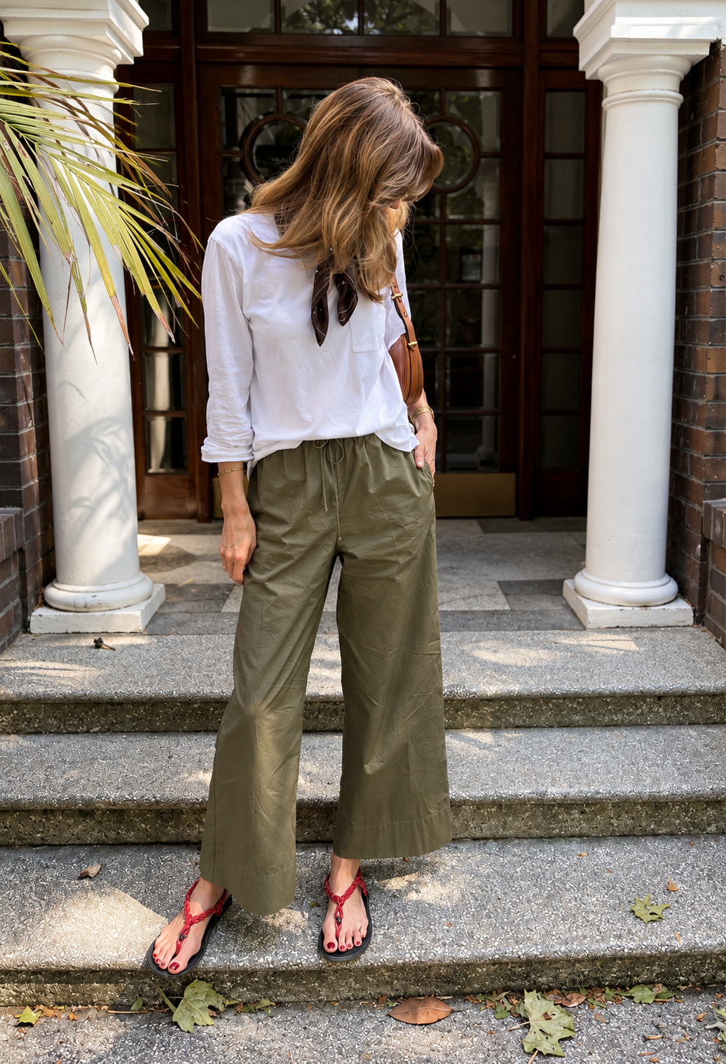 Potts Cotton Pant - Olive