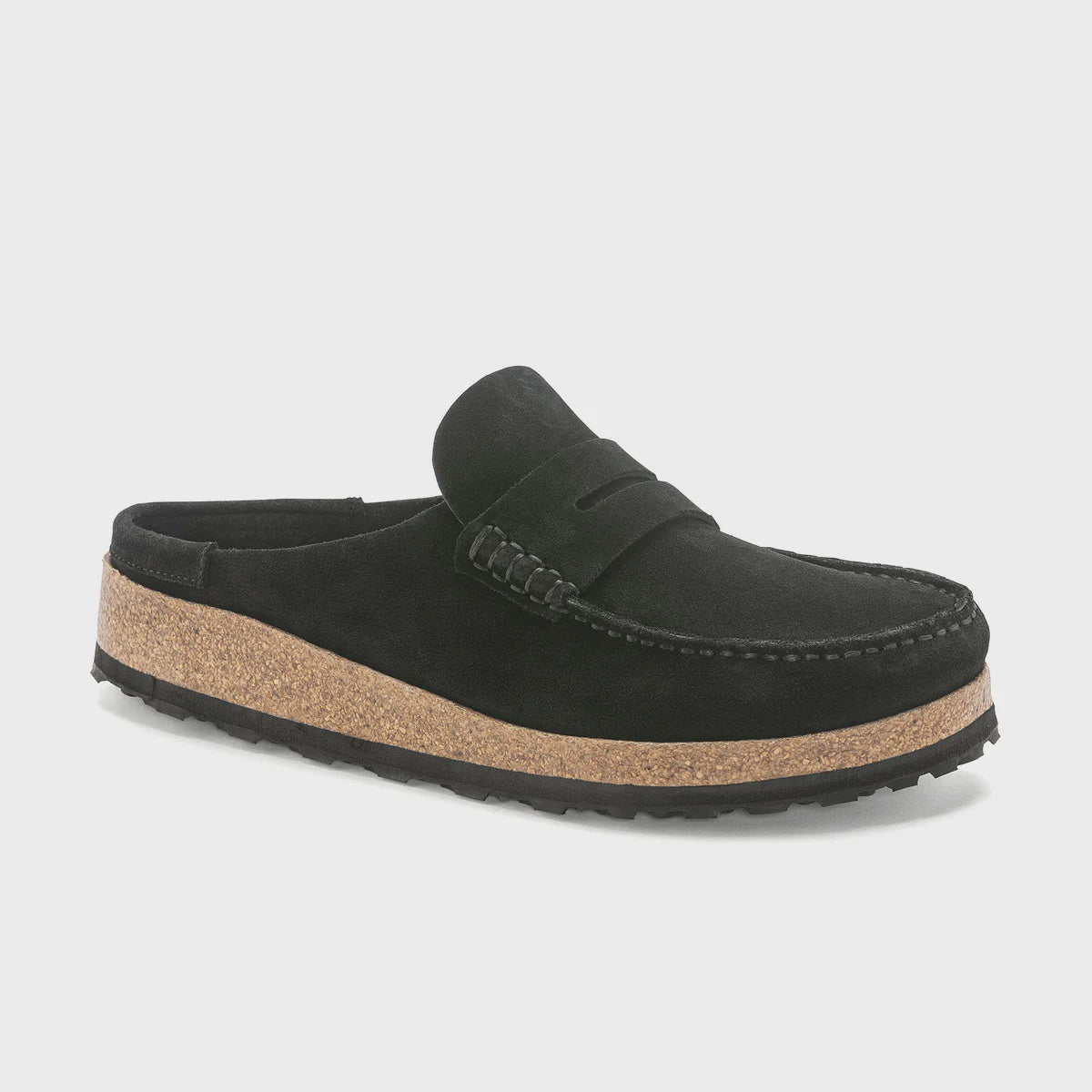 Naples - Black Suede Leather