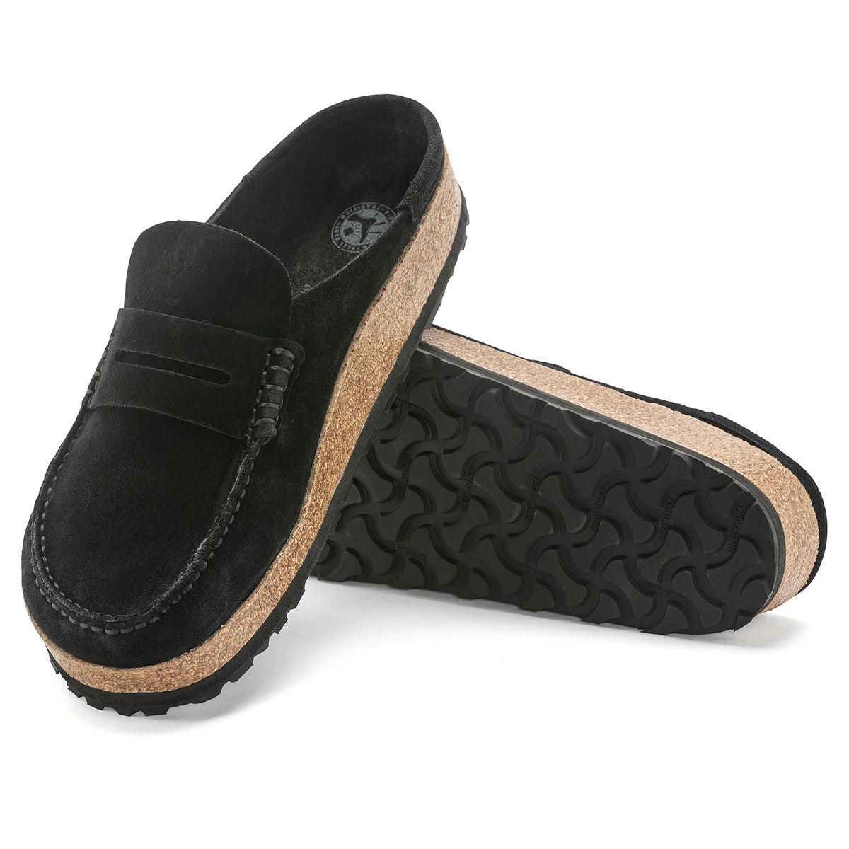 Naples - Black Suede Leather