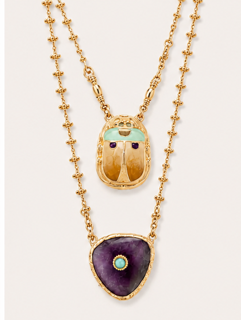 Scaramouche Scapular Necklace - Beetle
