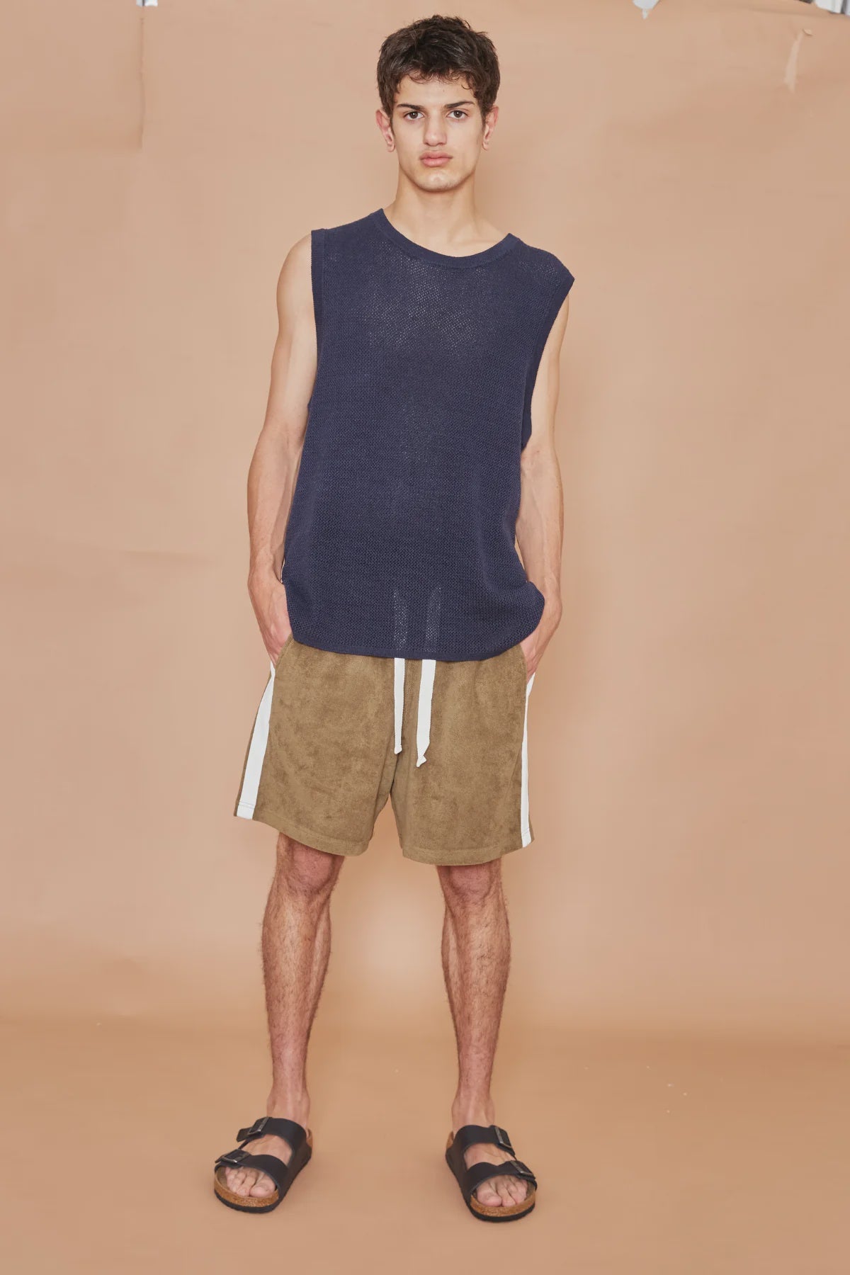 Plane Knit Vest - Midnight