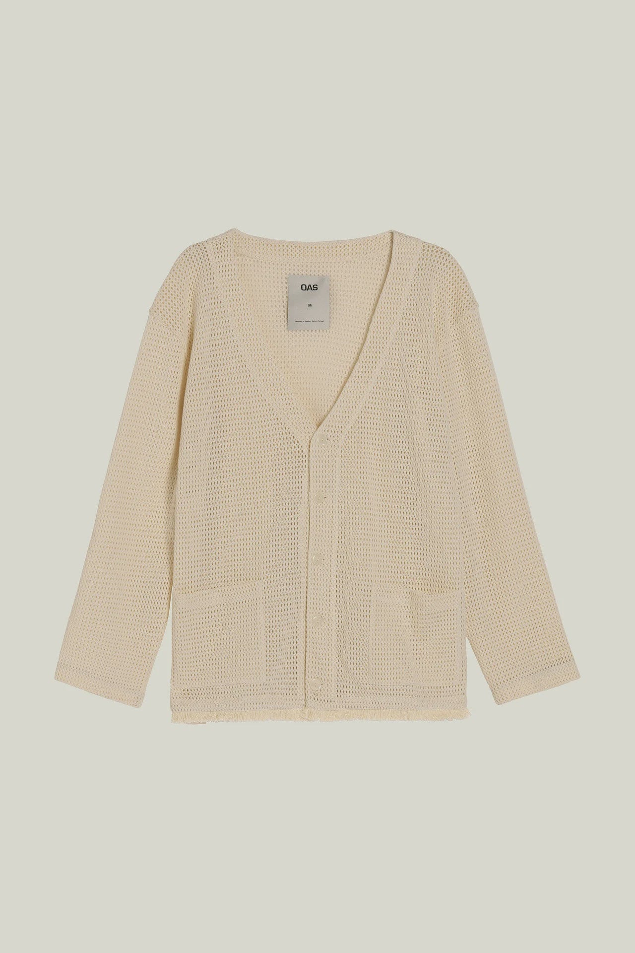 Net Cardigan - Ecru