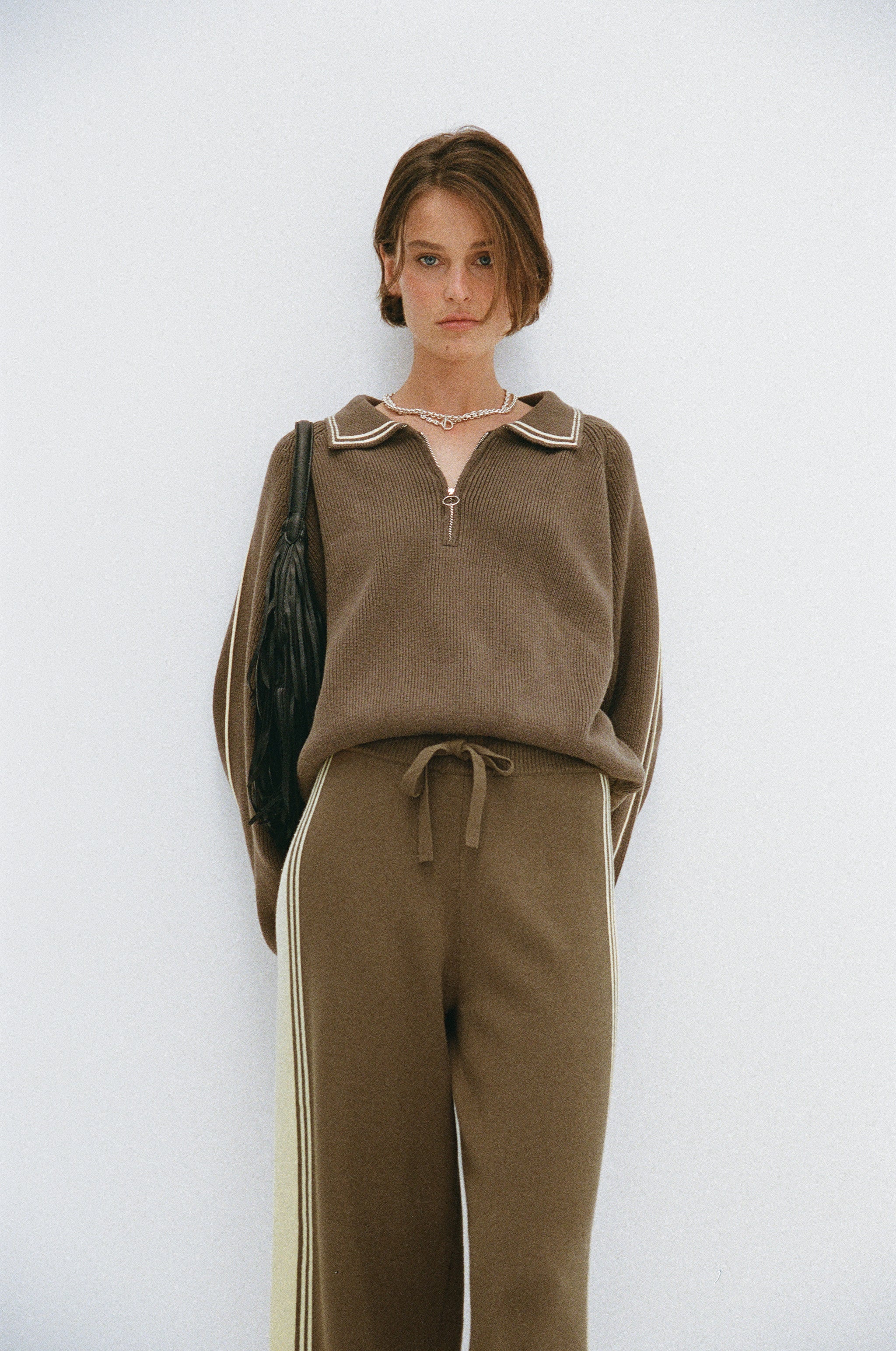 Nella Zip Sweat - Pavement & Butter