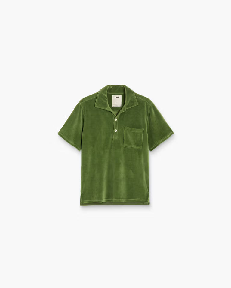 Velour Girona Shirt - Penny Green