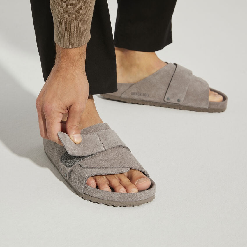 Kyoto Exquisite - Grey Taupe Suede Leather