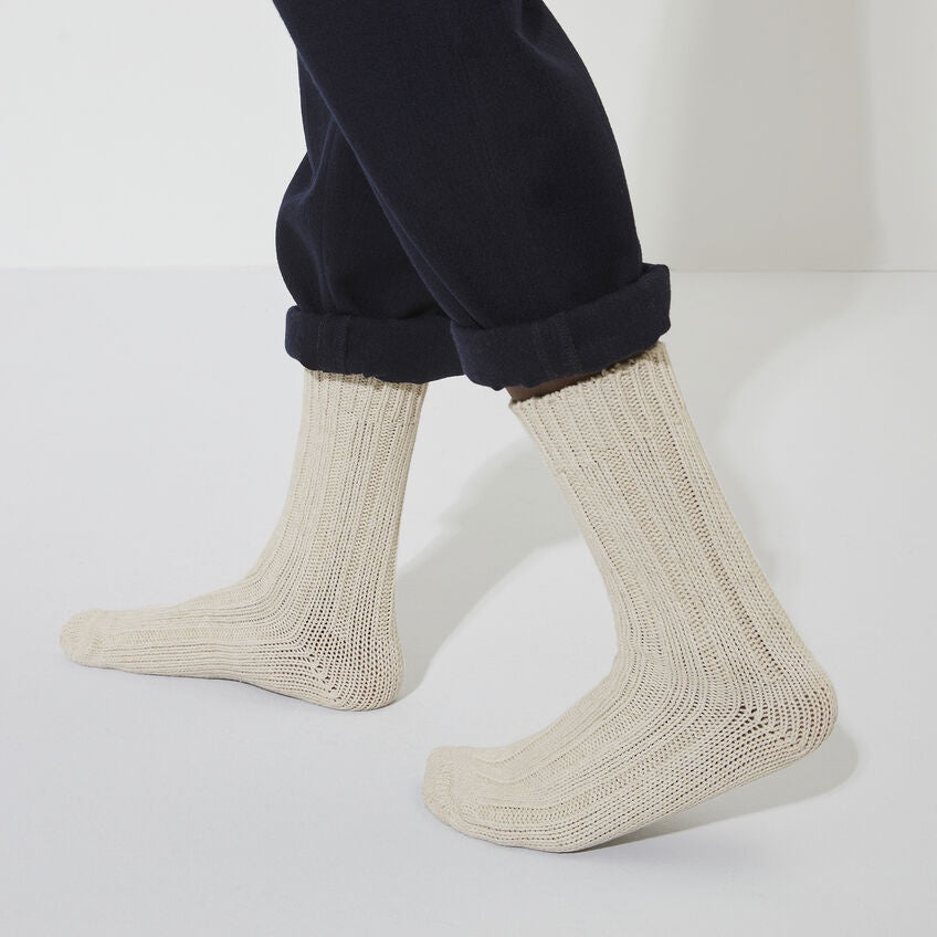 Cotton Twist Socks - Off White