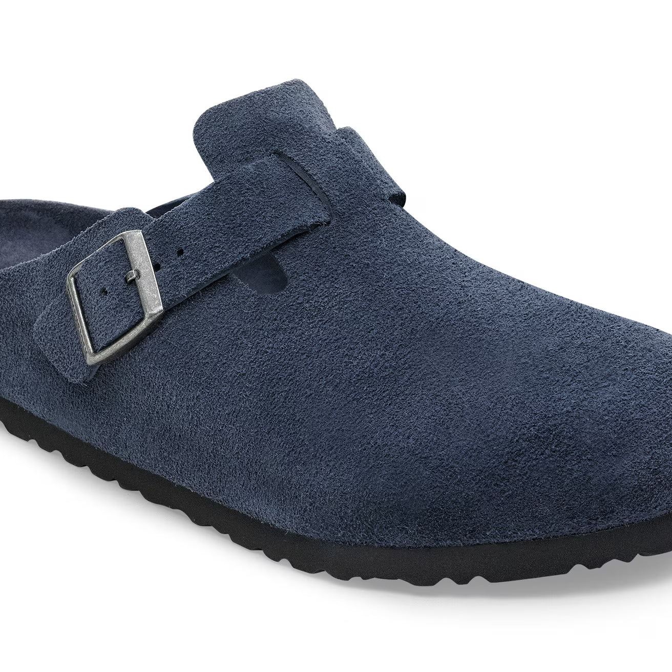 Boston SFB Navy Tonal Footbed - Suede Leather