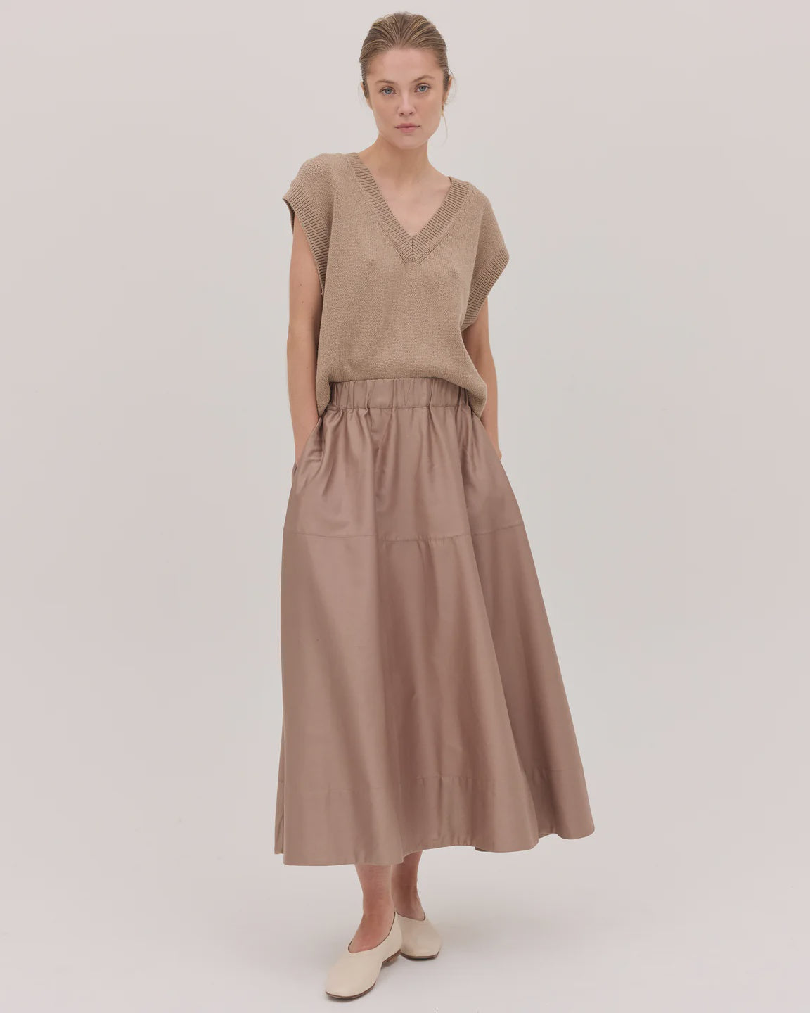 The Maxi Skirt - Mocha
