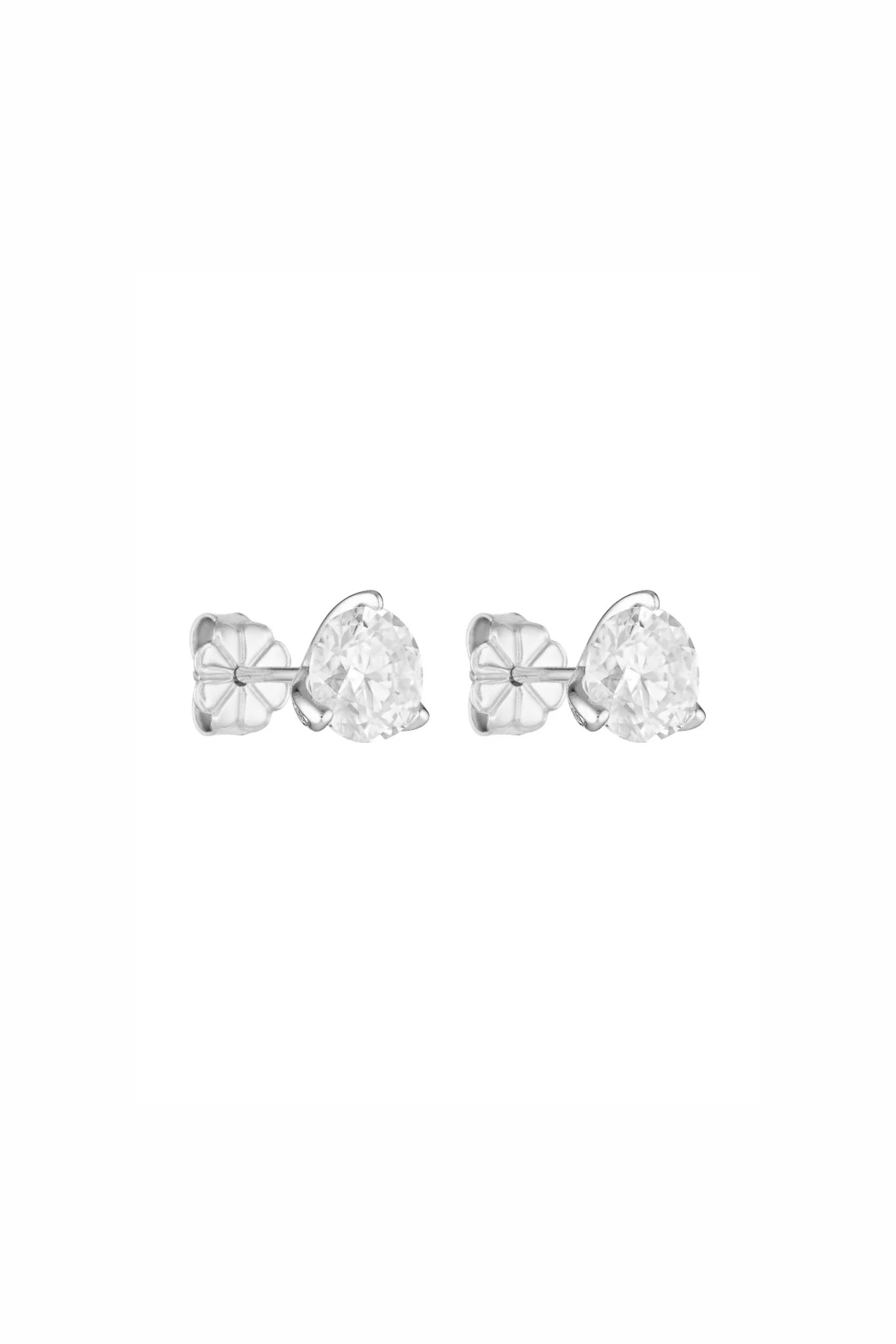 Round Studs 1 Ct - Silver