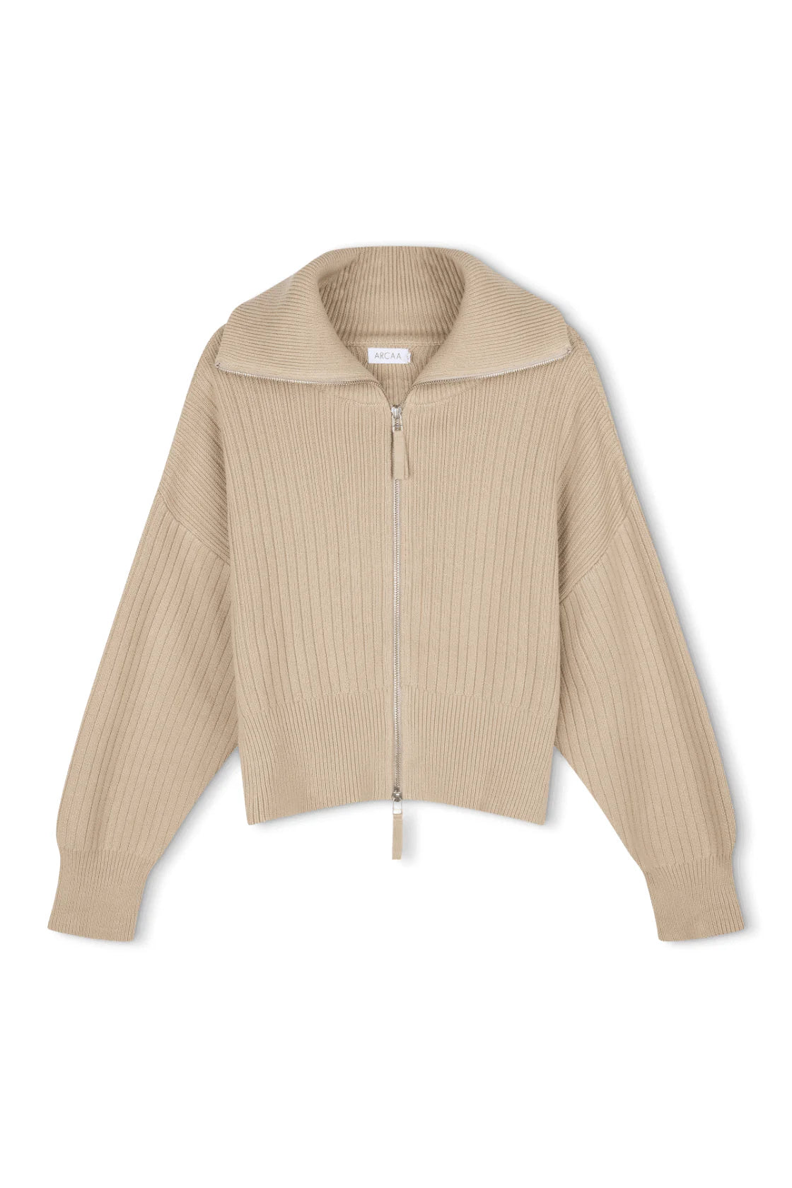Quincy Zip Sweater - Taupe