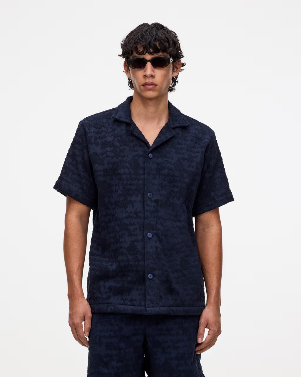 Cuba Terry Shirt - Night Lagoon