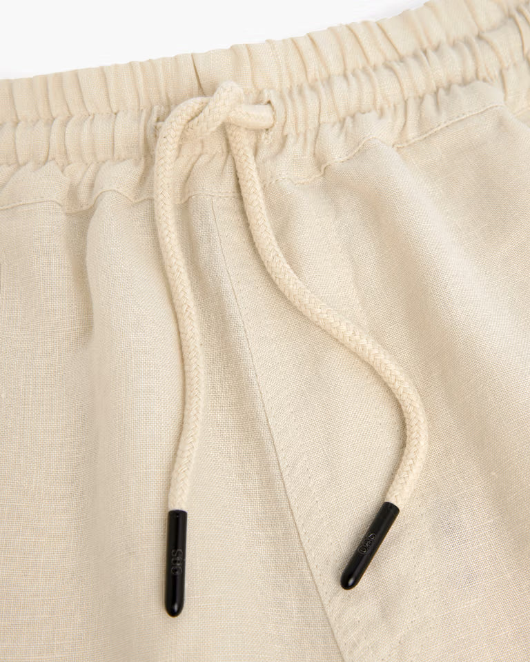 Porto Linen Shorts - Beige