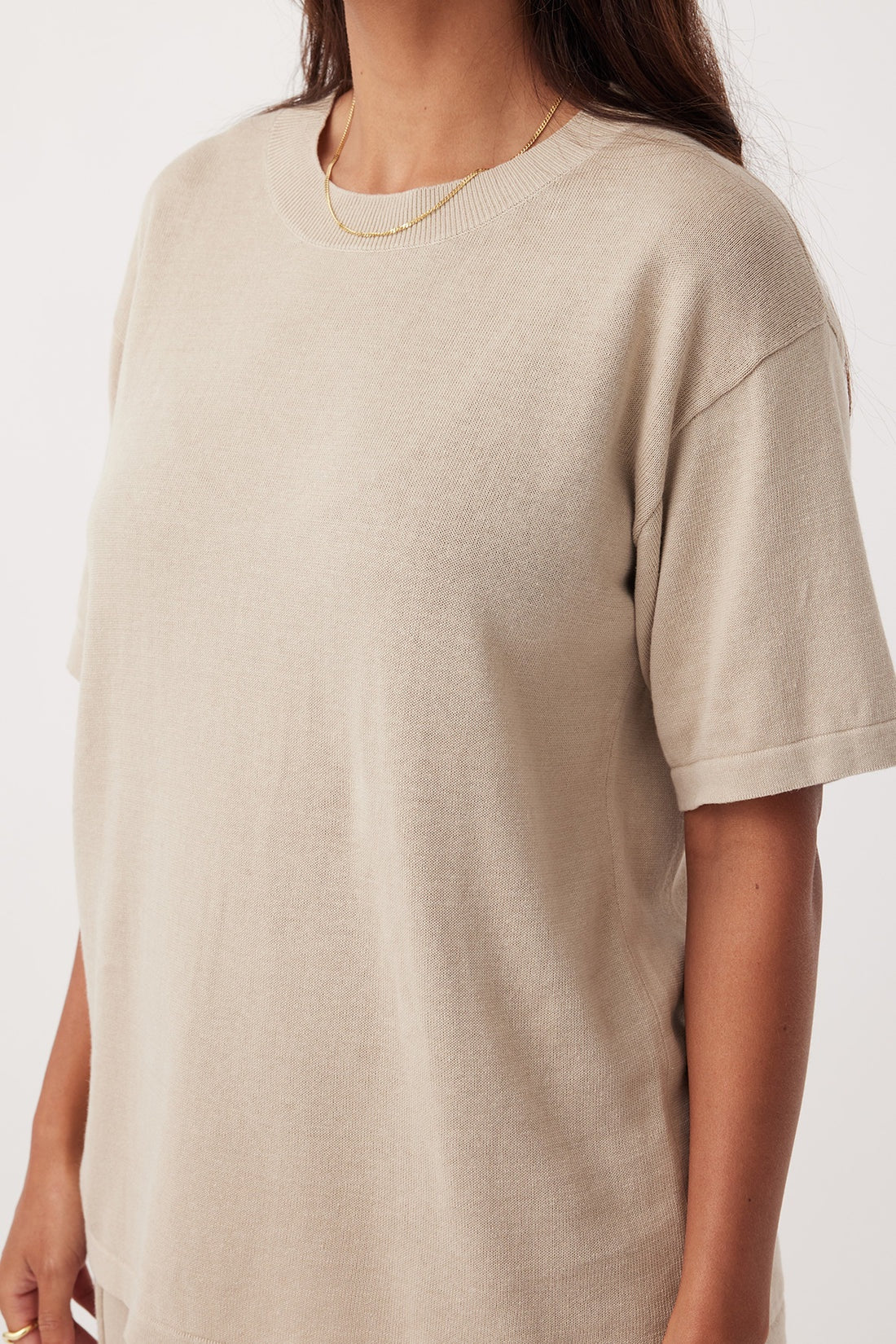 Ada Organic Cotton Tee - Taupe