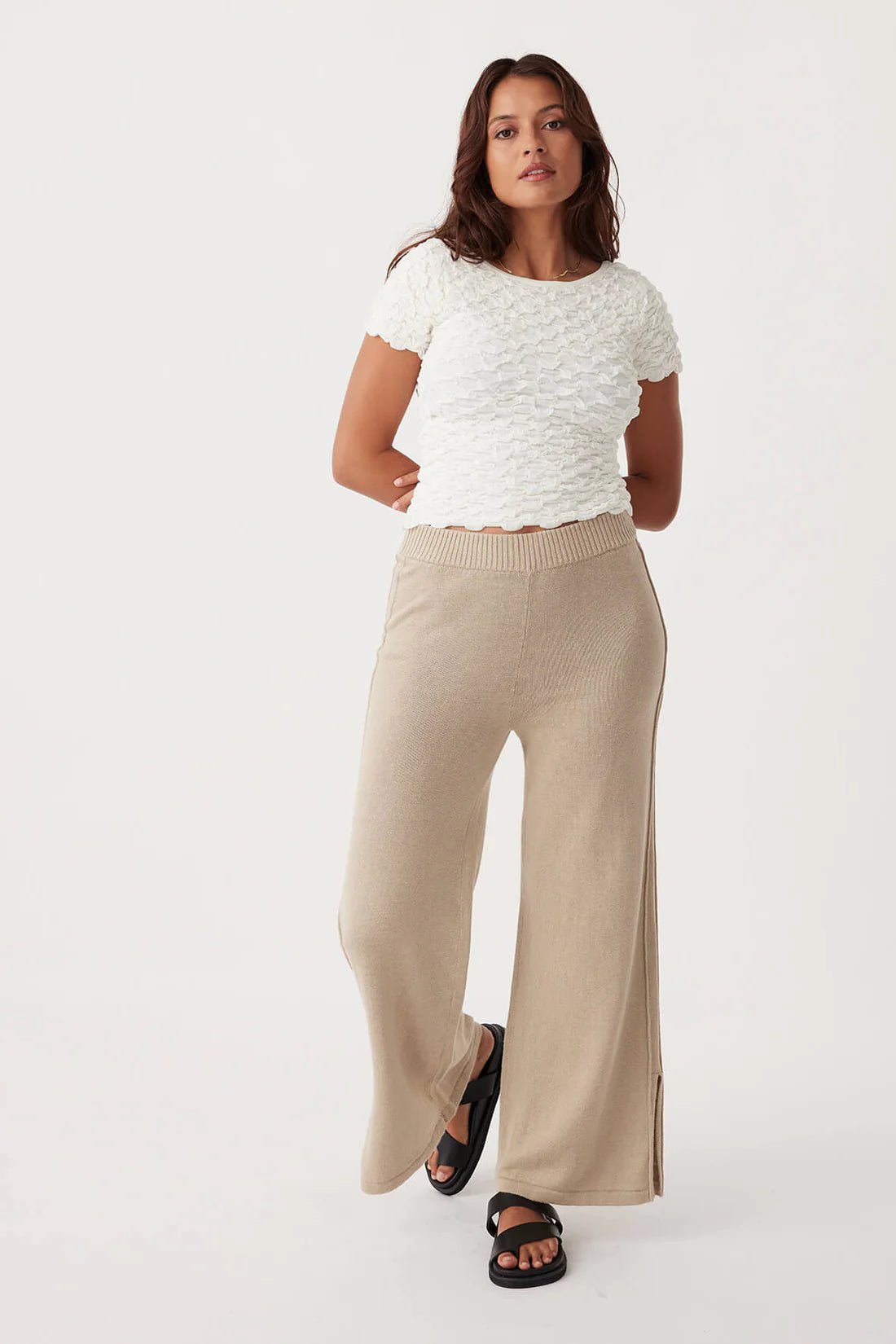 Poppy Pant - Taupe