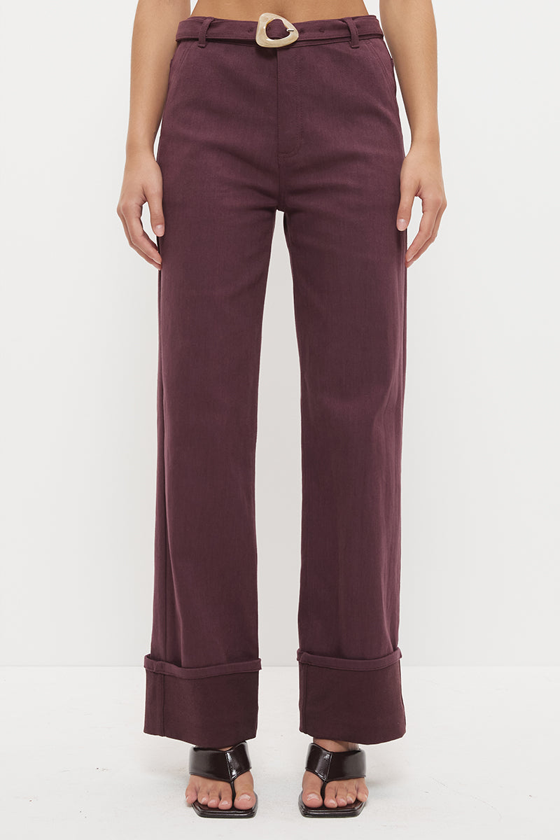 Hart Cuff Jean - Dusty Plum