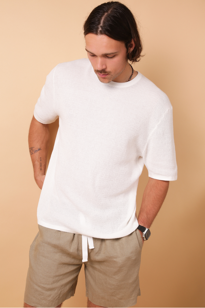 Soft Knit Tee - White