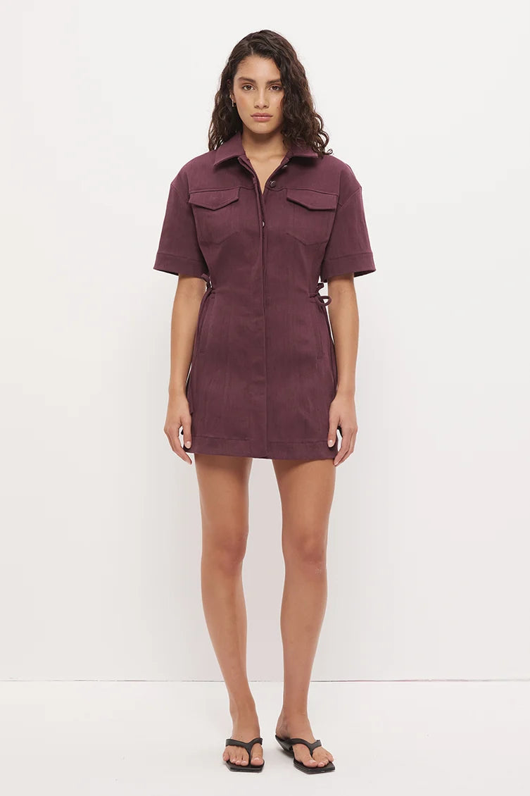 Hart Mini Dress - Dusty Plum