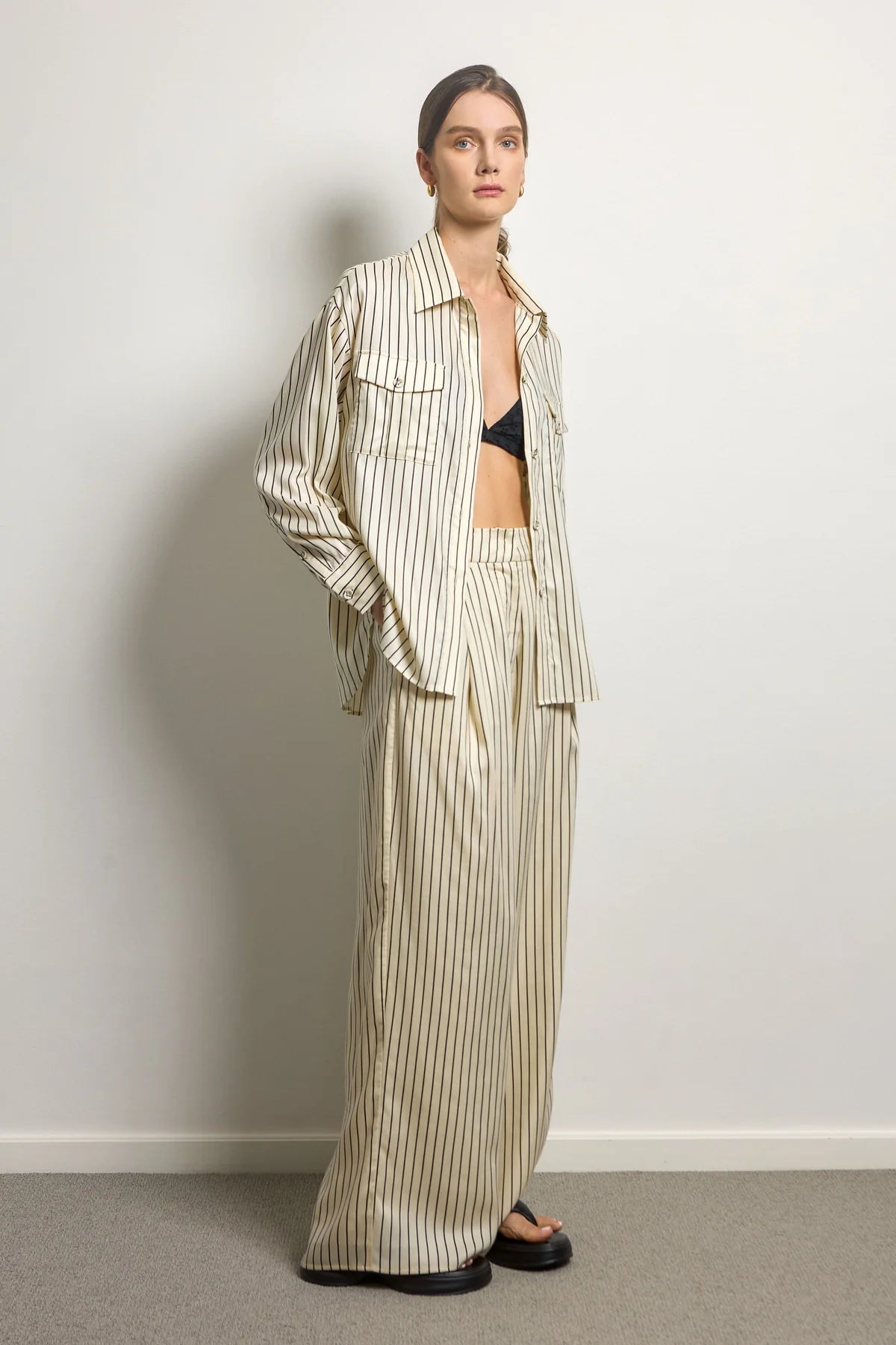 Silky Pinstripe Shirt