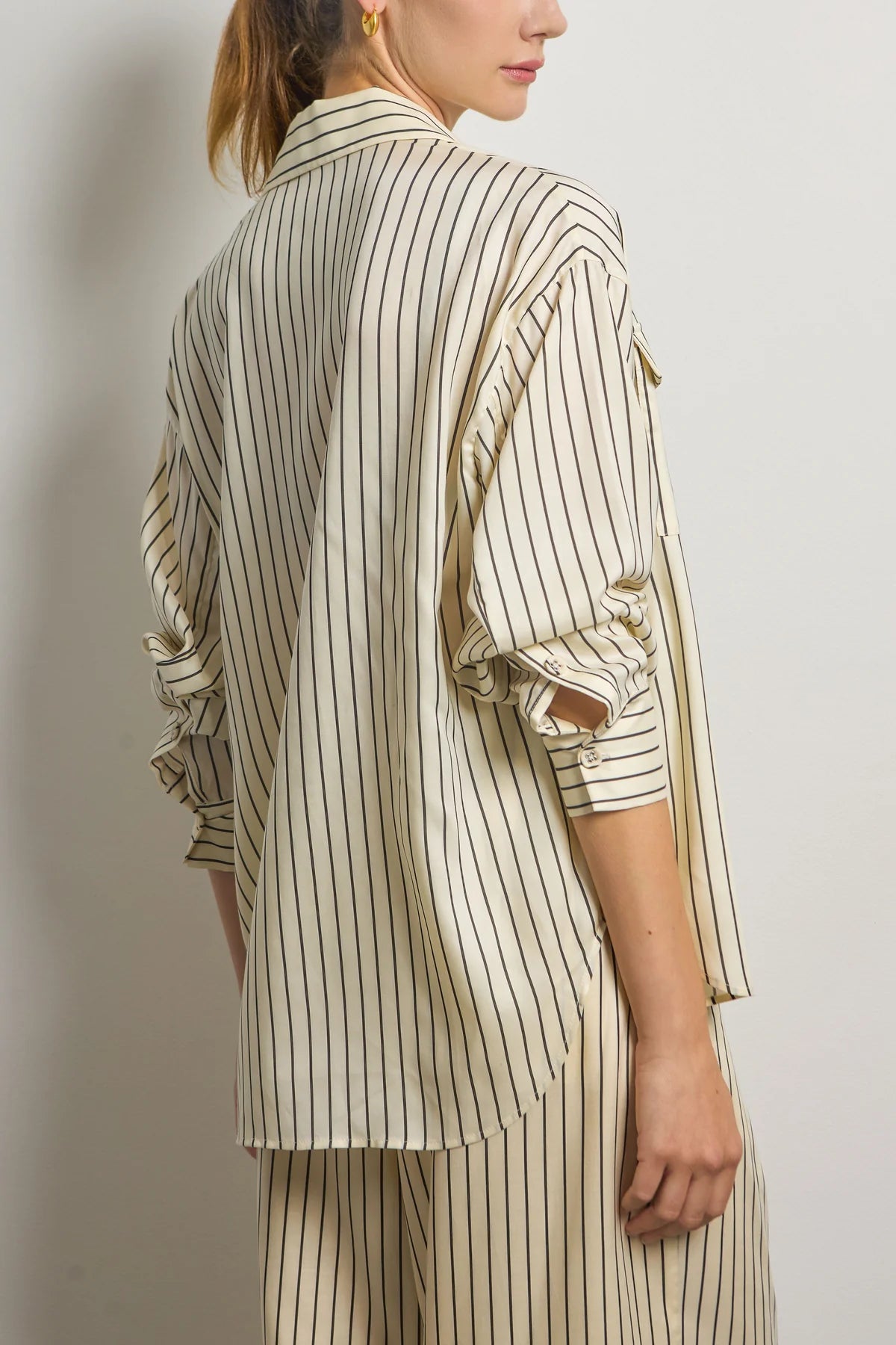 Silky Pinstripe Shirt