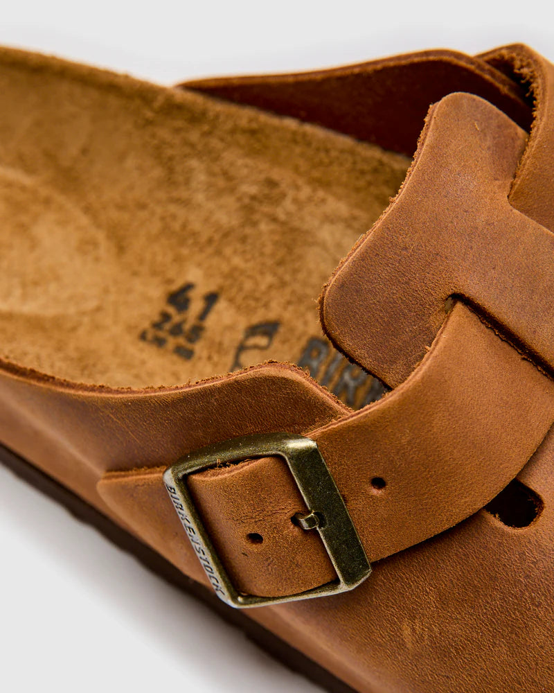 Boston oiled Leather - Cognac