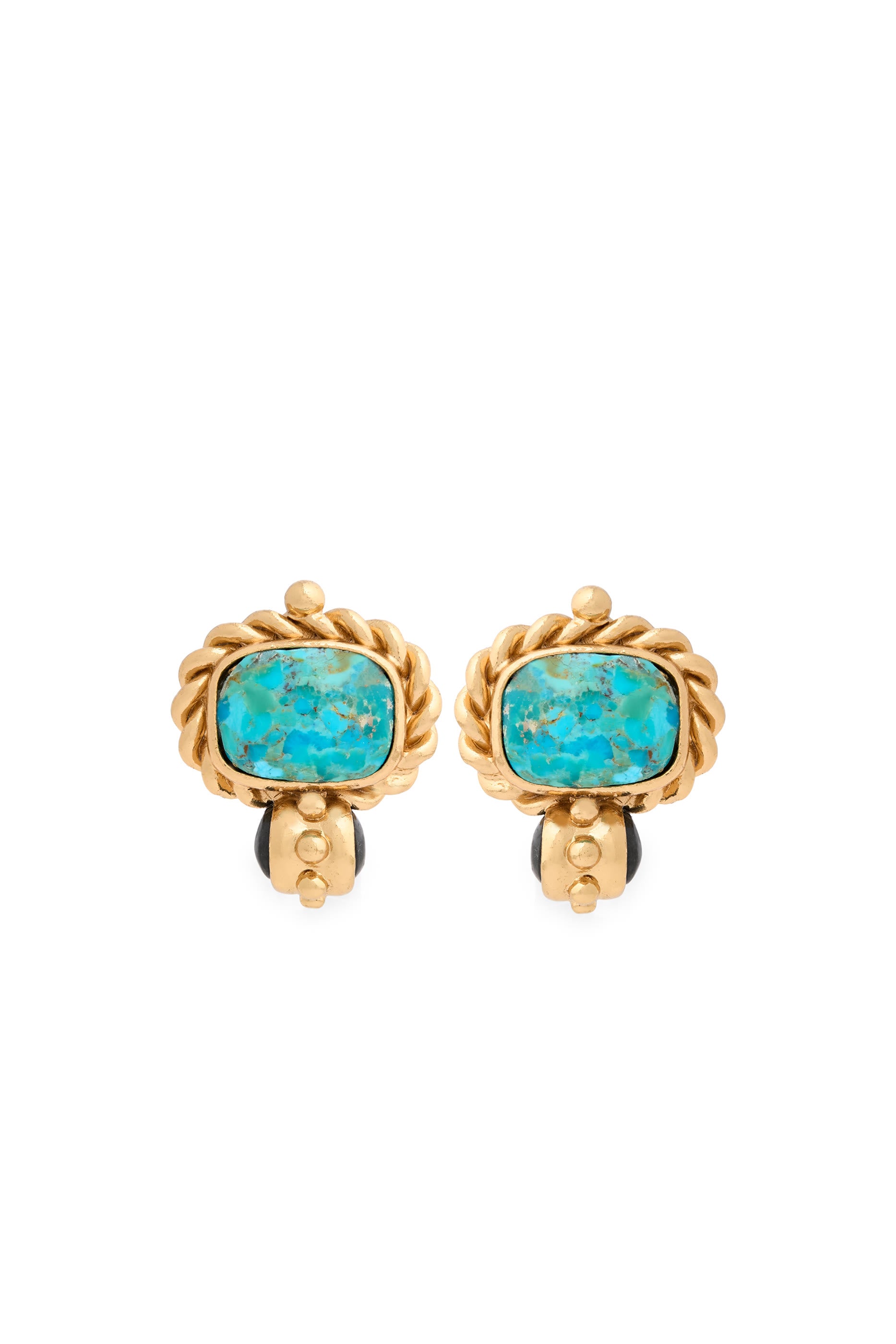 Amarante Earrings - Green Stone
