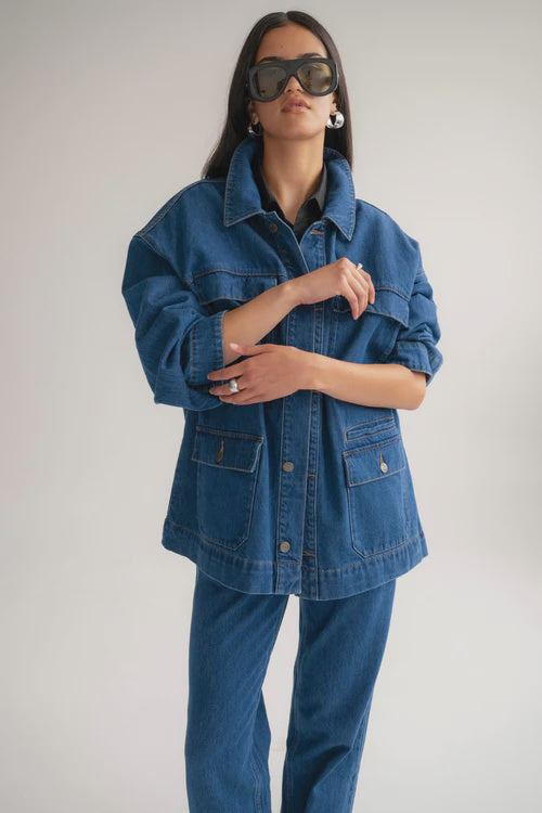 The Brooklyn Jacket - Mid Blue