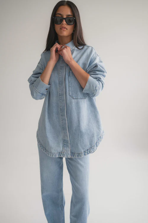 The Ari Overshirt - Light Stone