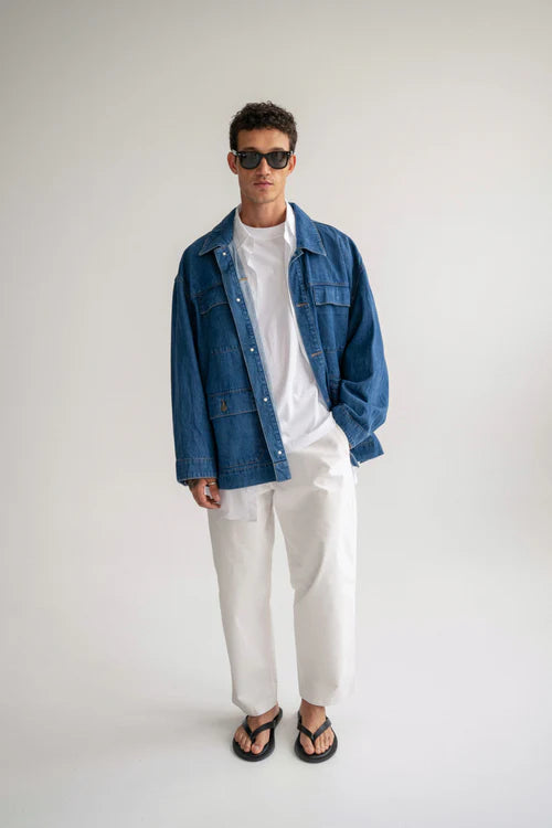 The Brooklyn Jacket - Mid Blue