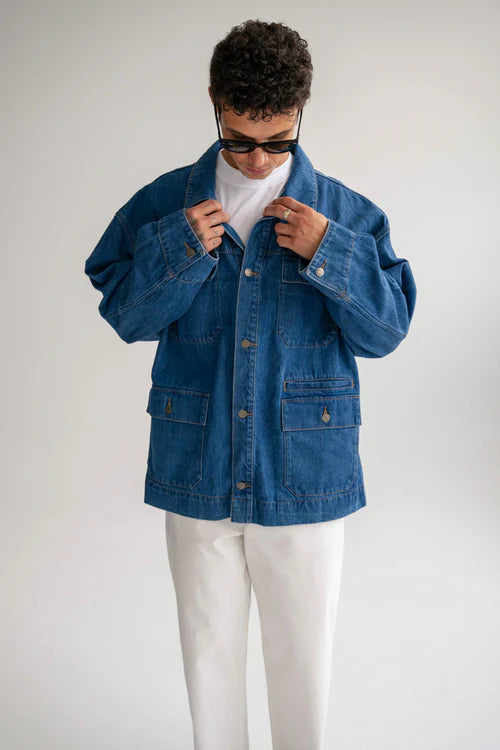 The Brooklyn Jacket - Mid Blue