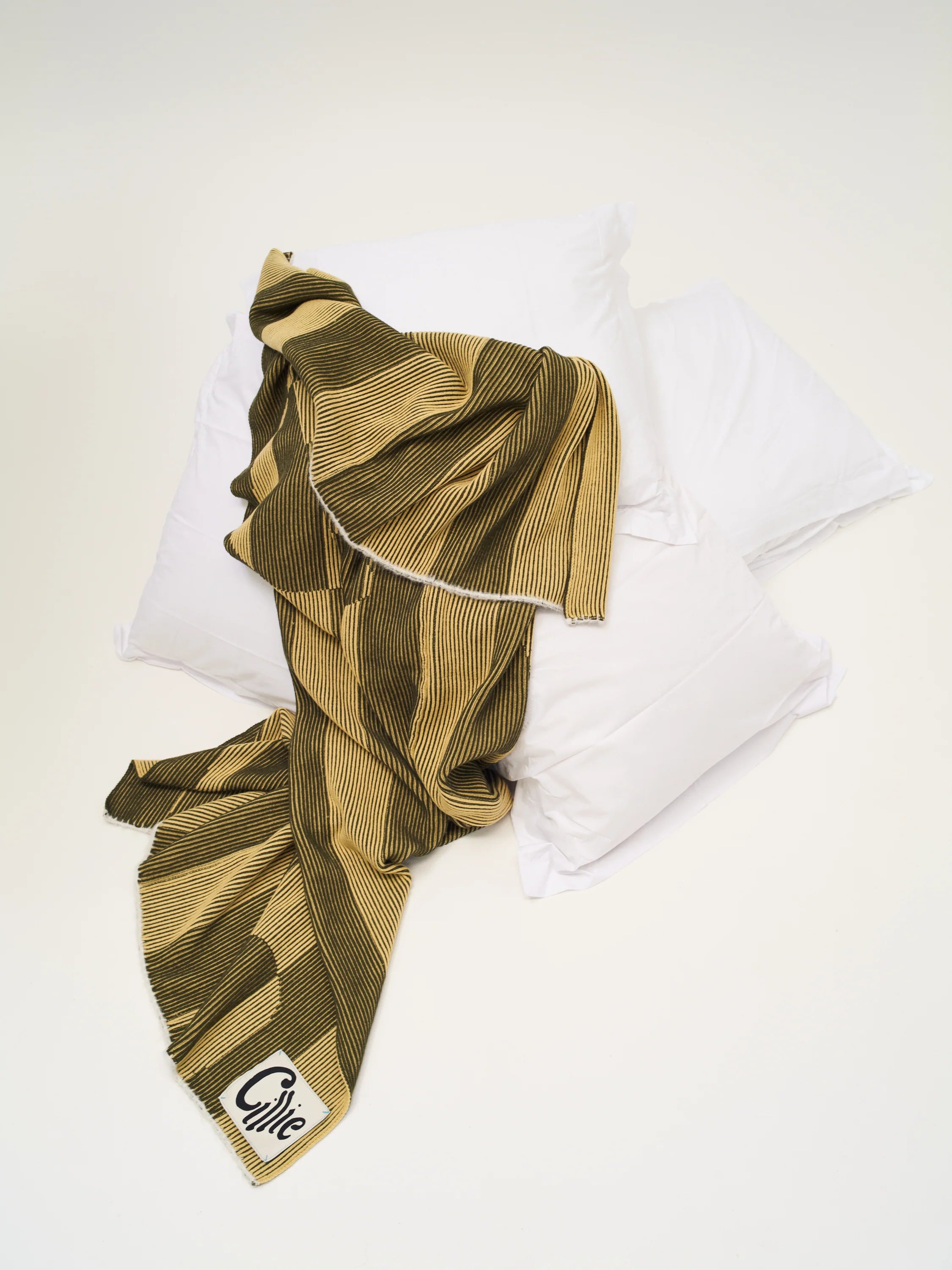 Knitted Inverse Throw - Seaweed