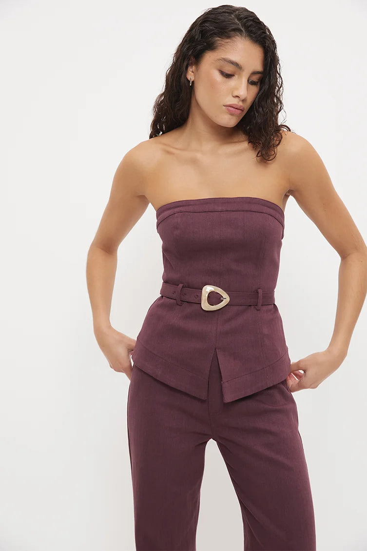 Hart Bodice - Dusty Plum