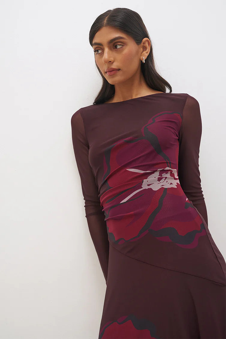 Lima Maxi Dress - Cherry Floral