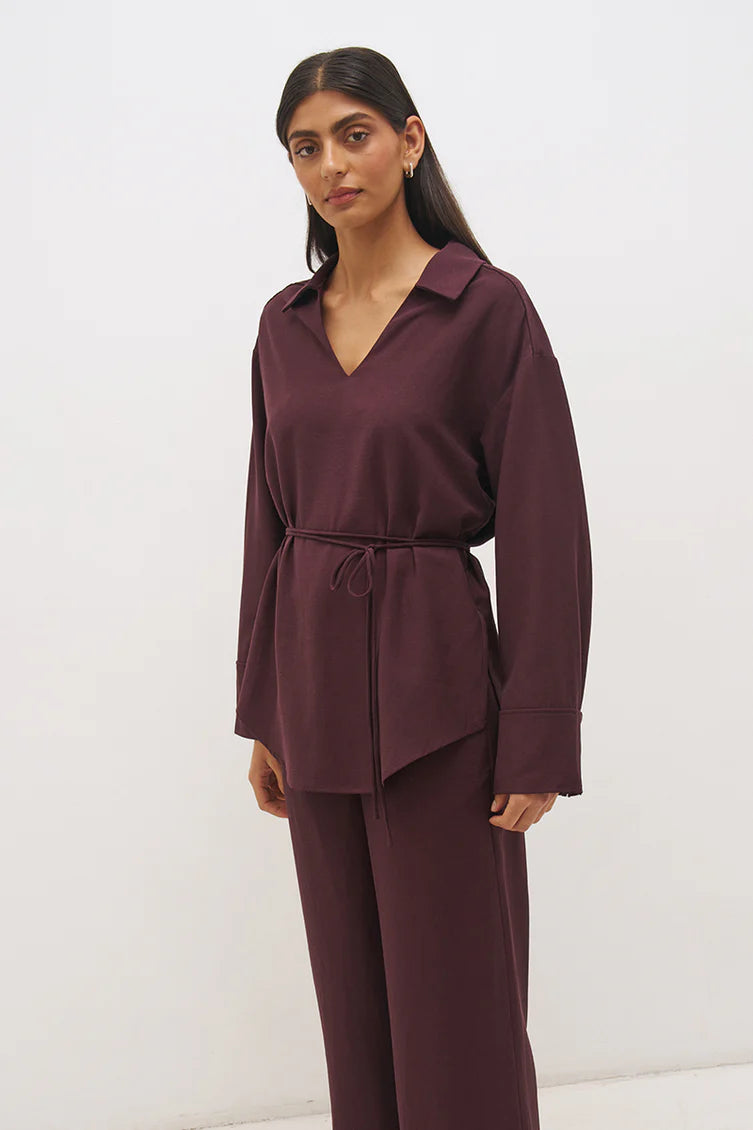 Elira Shirt - Bitter Chocolate