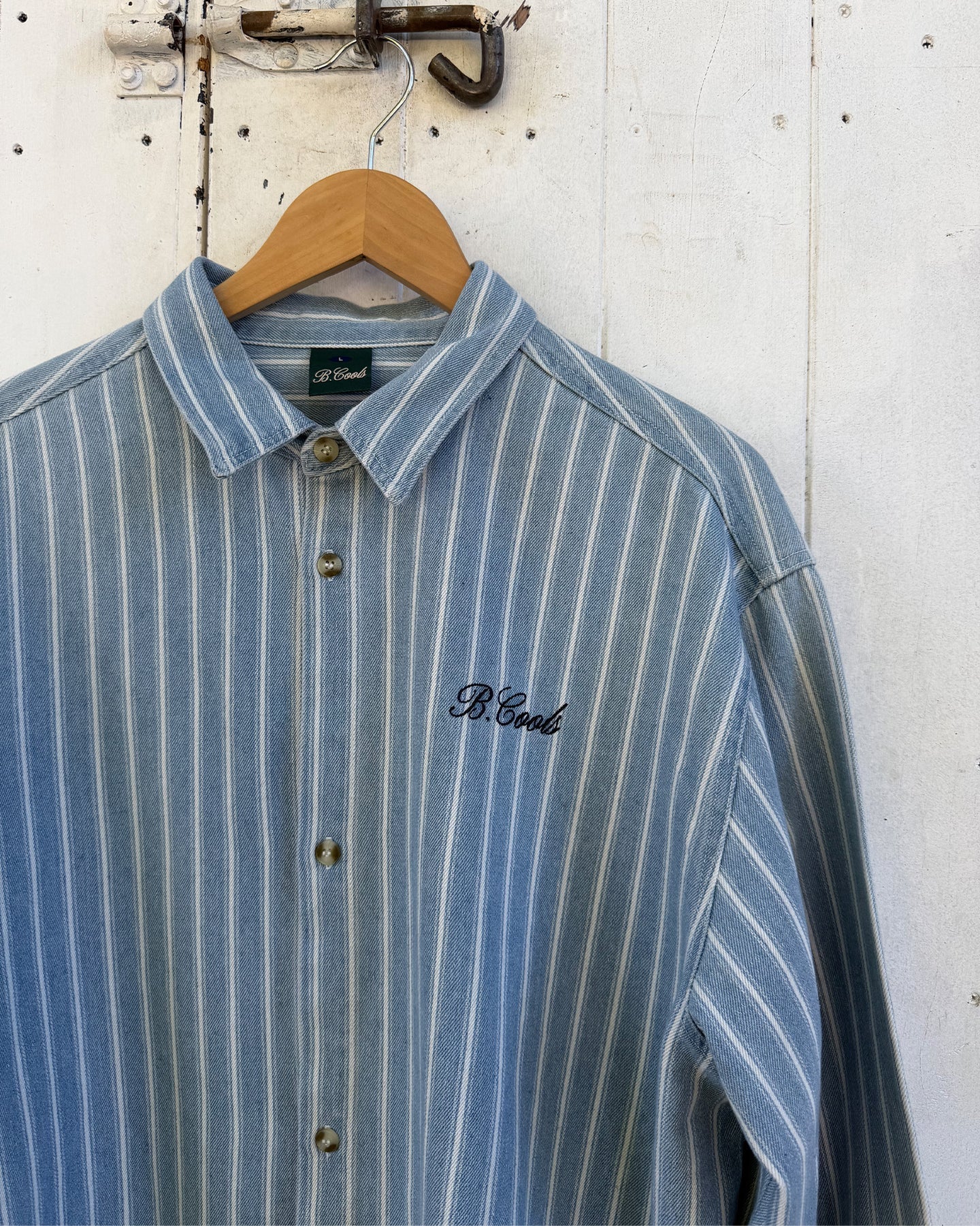 Crop L/ S Shirt - Blue