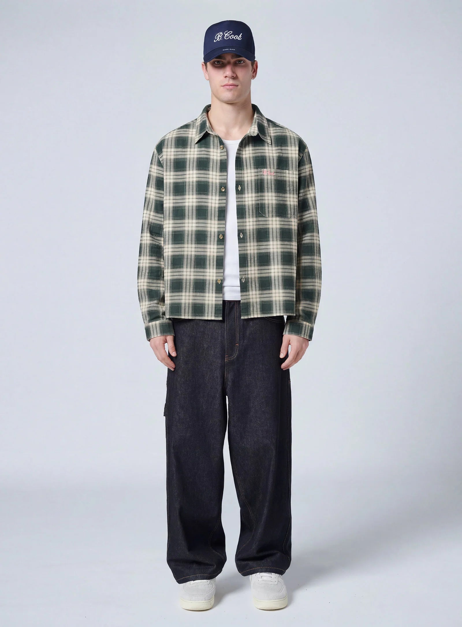Chalet Crop L/S Shirt - Plaid