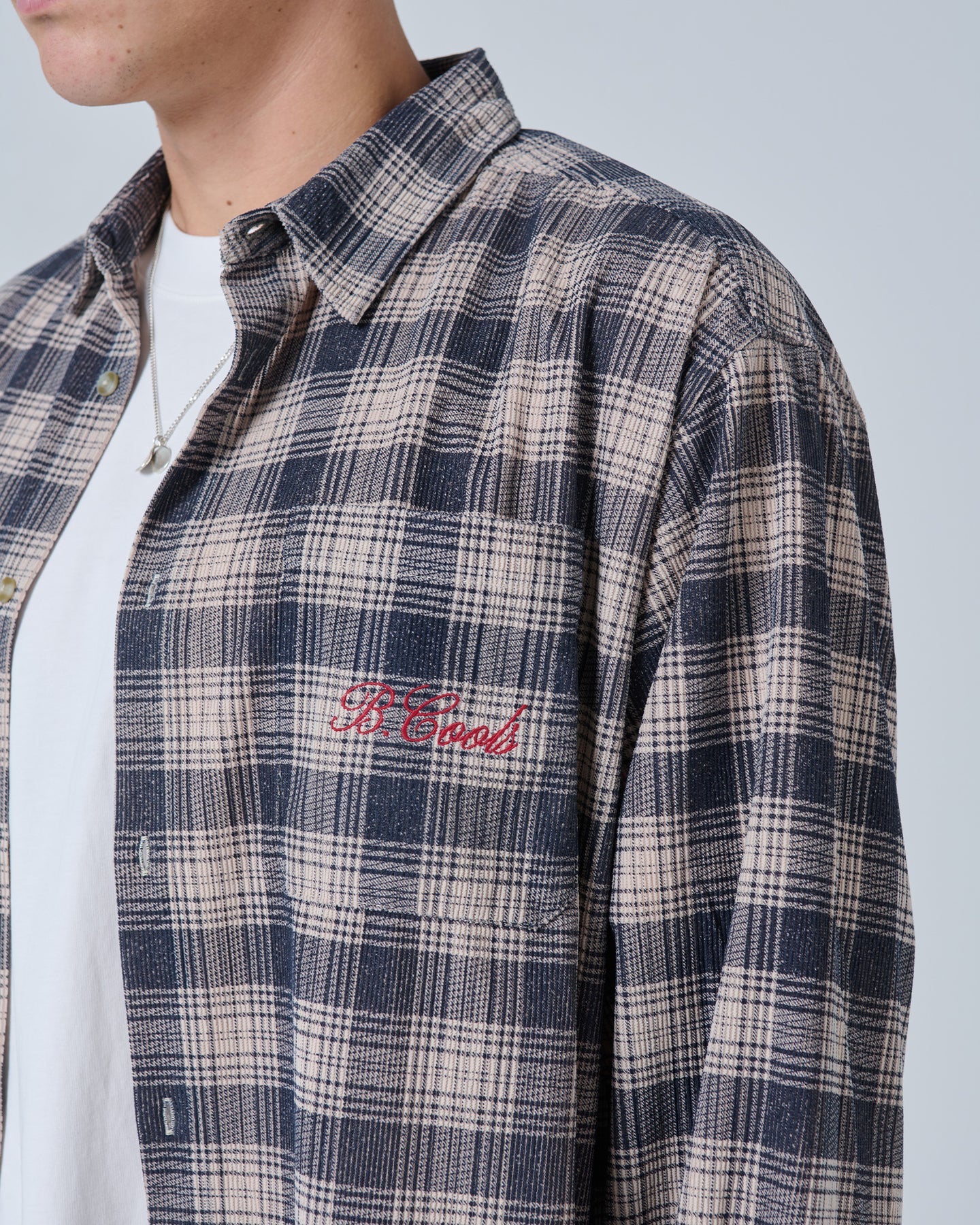 Chalet Crop L/S Shirt - Navy