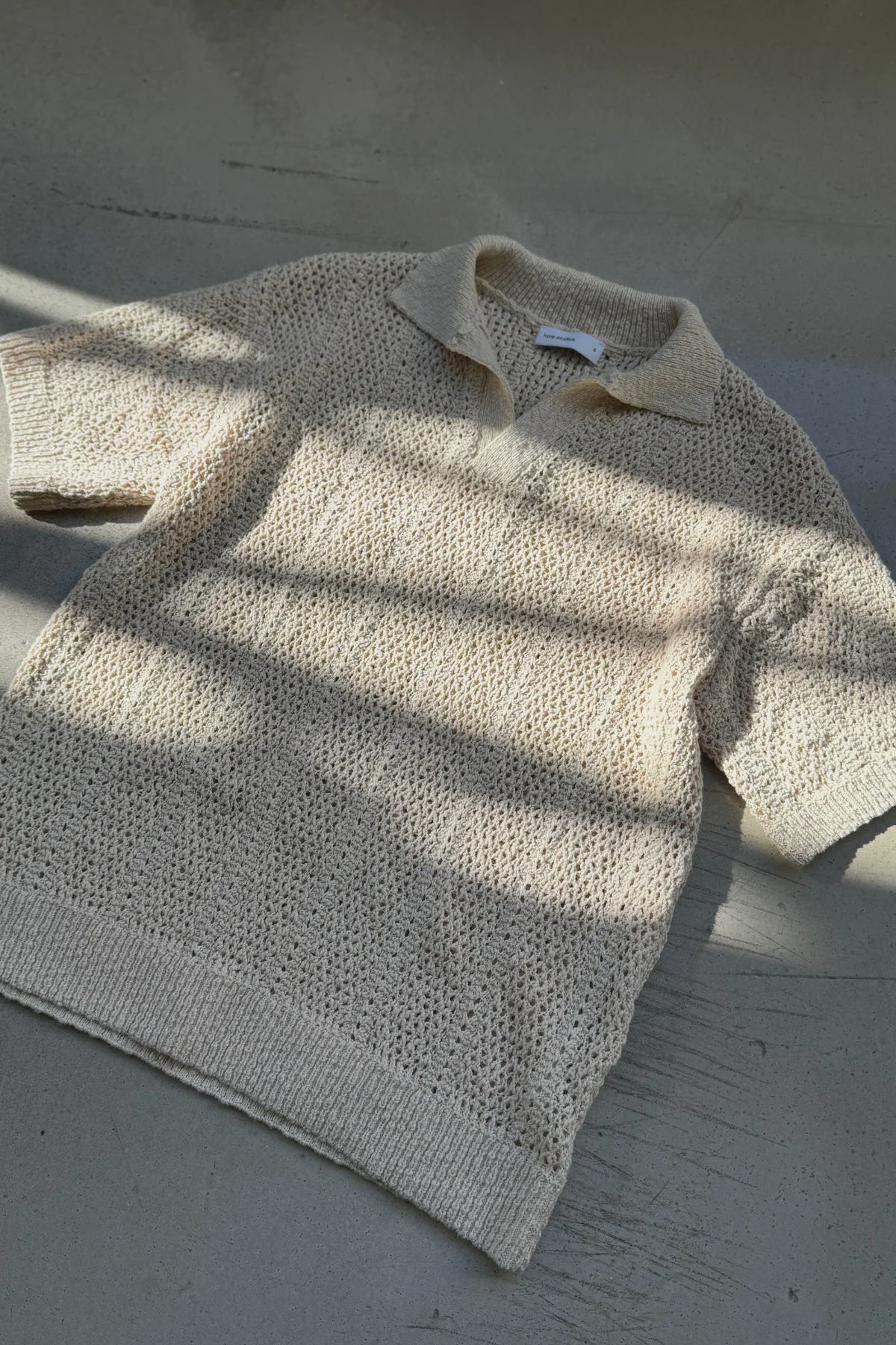 Maya Knit polo - Cream