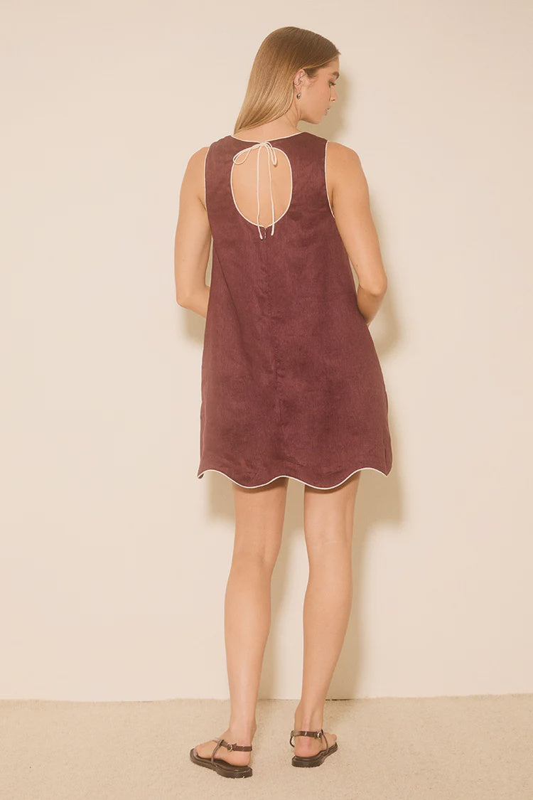 Aleria Mini Dress - Plum Bind