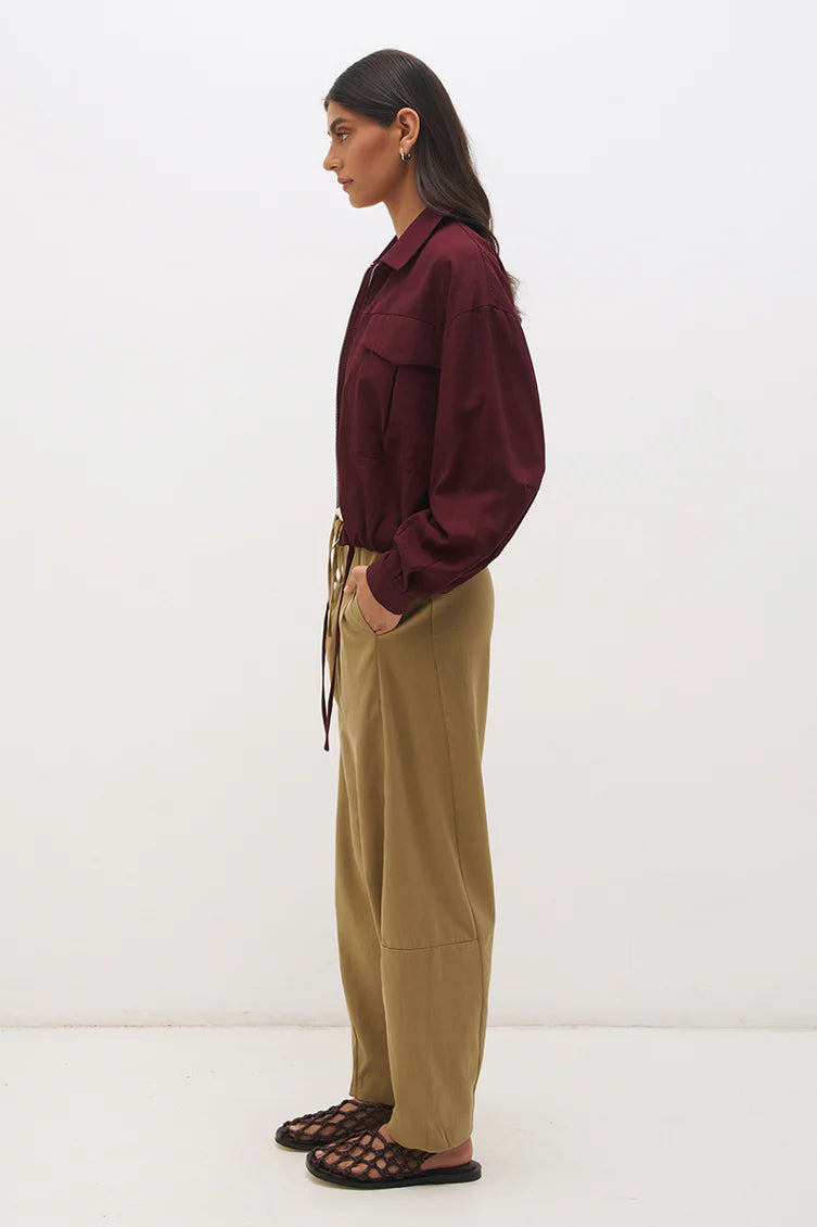 Alba Bomber Jacket - Plum