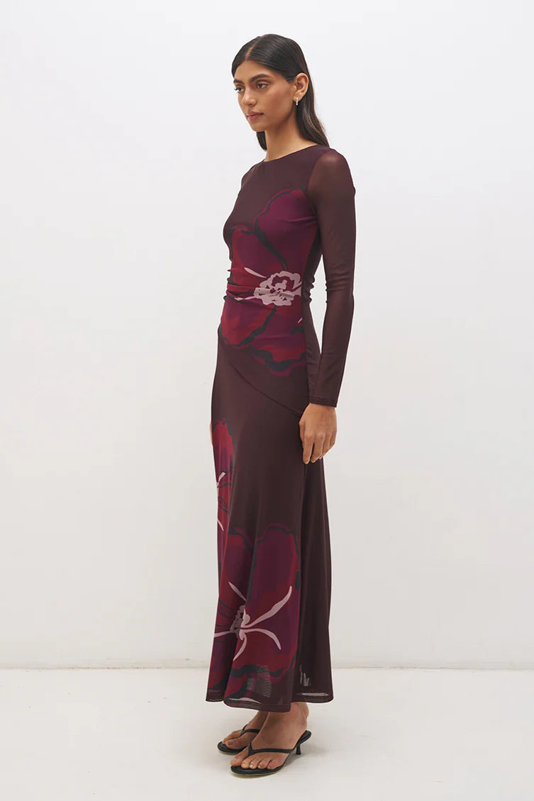 Lima Maxi Dress - Cherry Floral