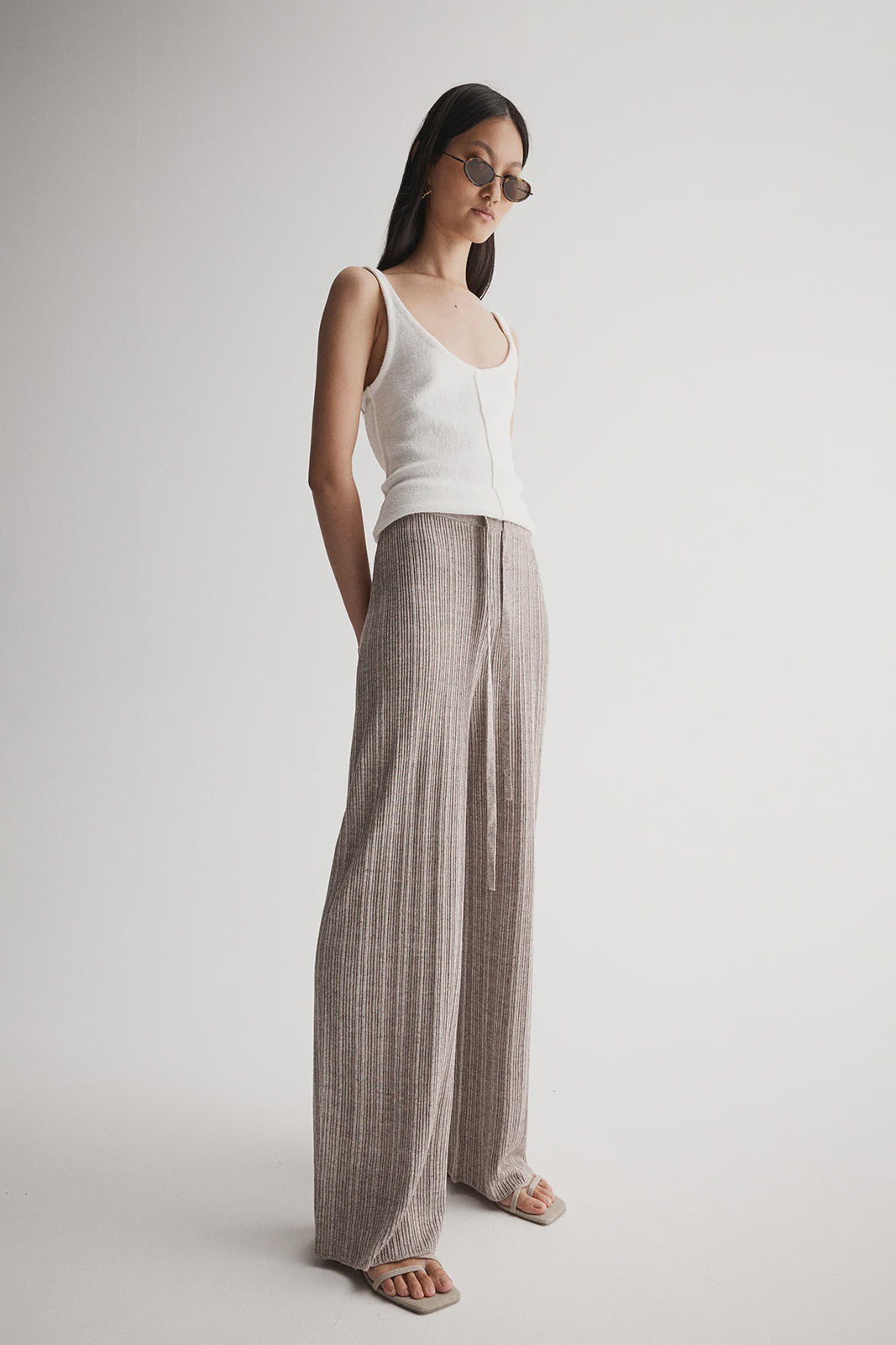 Oscar Knit Pant - Dark Taupe