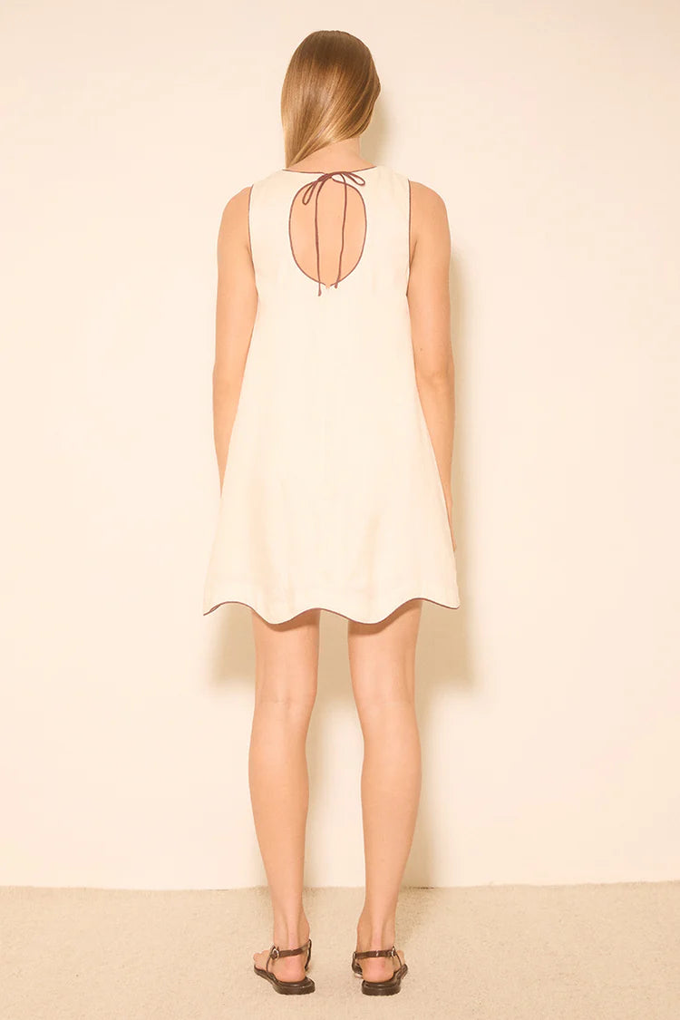Aleria Mini Dress - Cream Bind