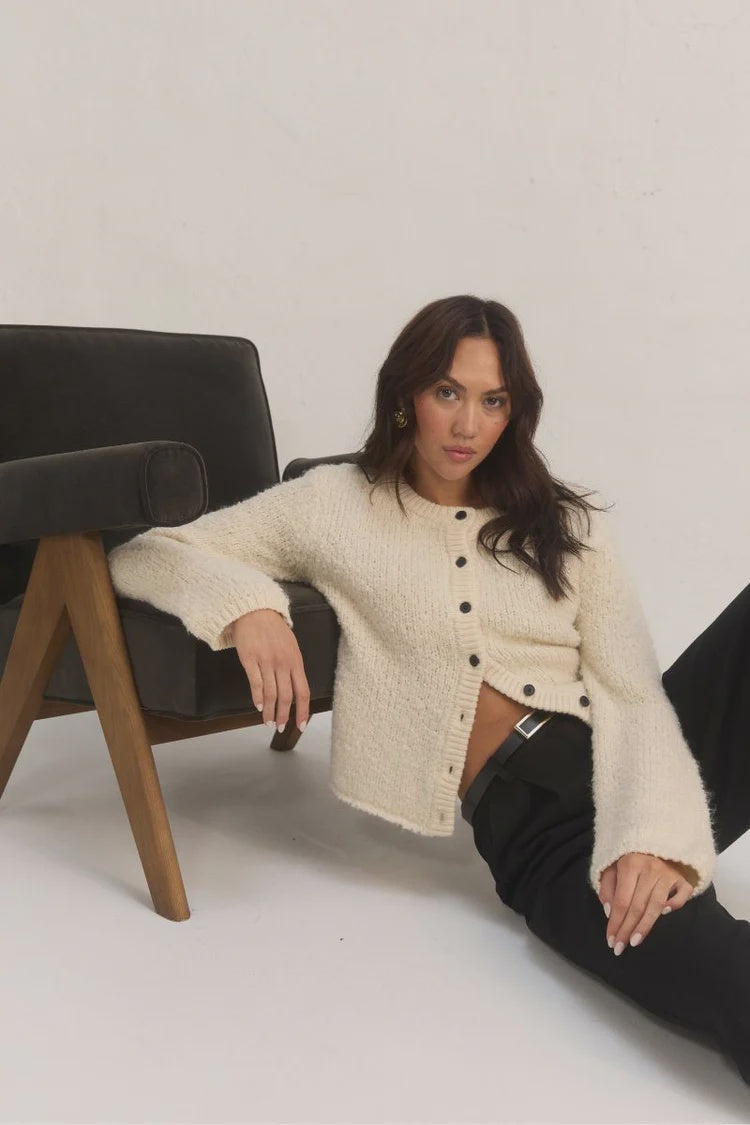 Fable Knit Cardigan - Chalk