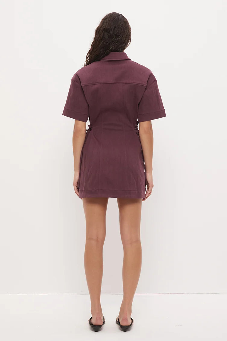 Hart Mini Dress - Dusty Plum