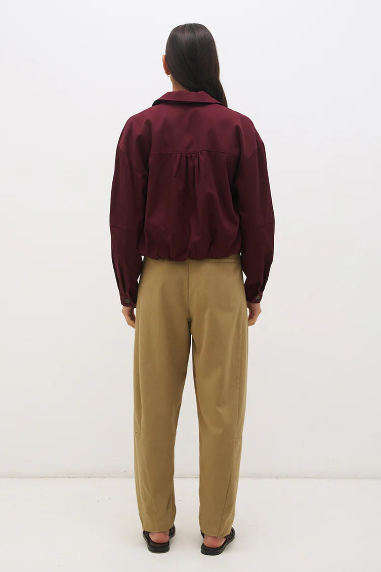 Alba Bomber Jacket - Plum