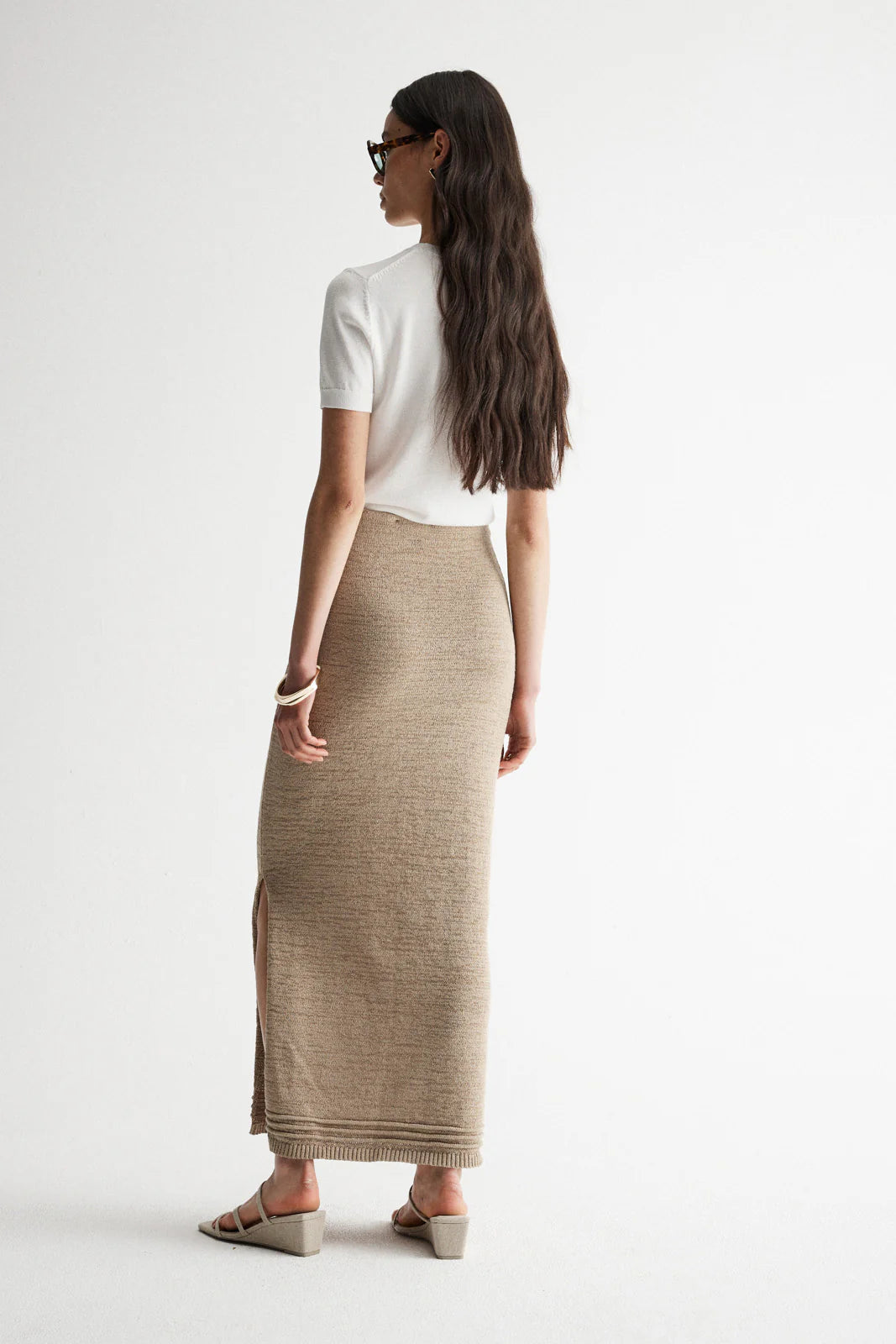 Arnu Knit Skirt - Taupe