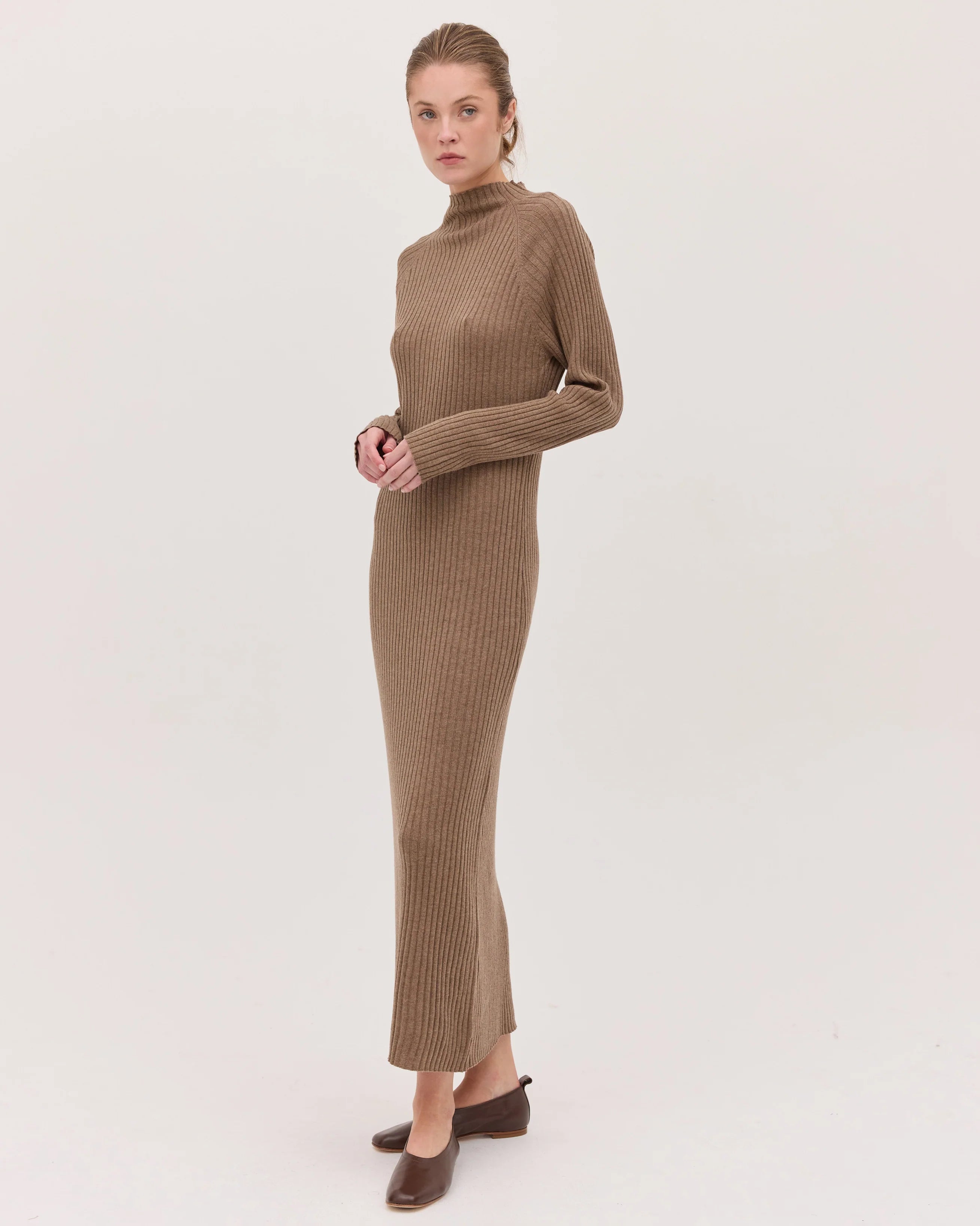 The Rib Knit Dress - Hazel