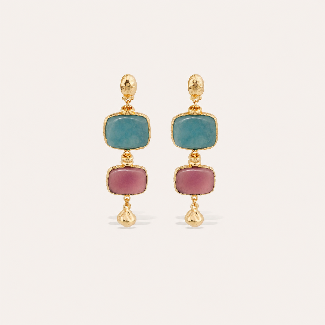 Silene Earrings - Jade Crimson