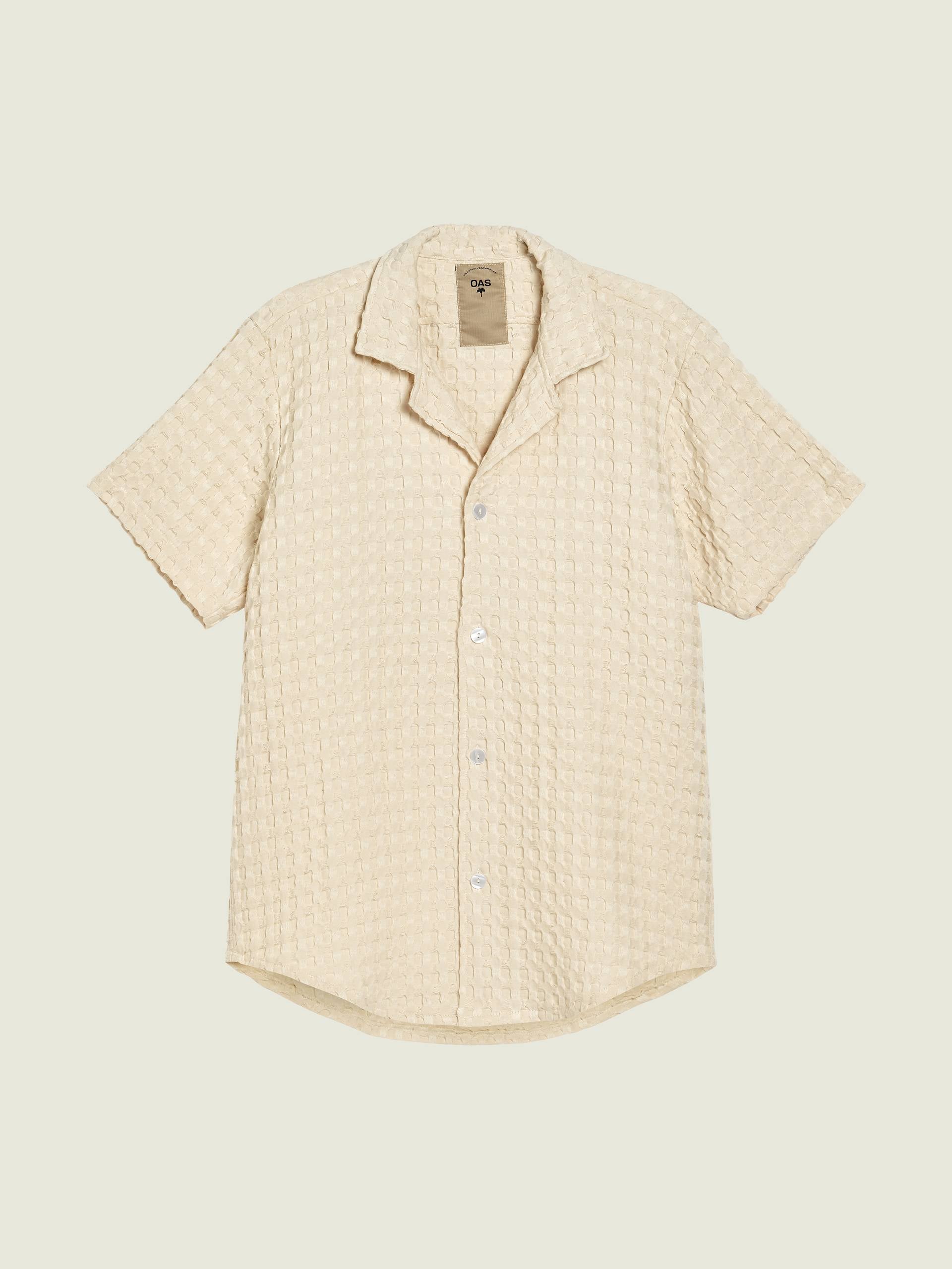 Cuba Waffle Shirt - Ecru